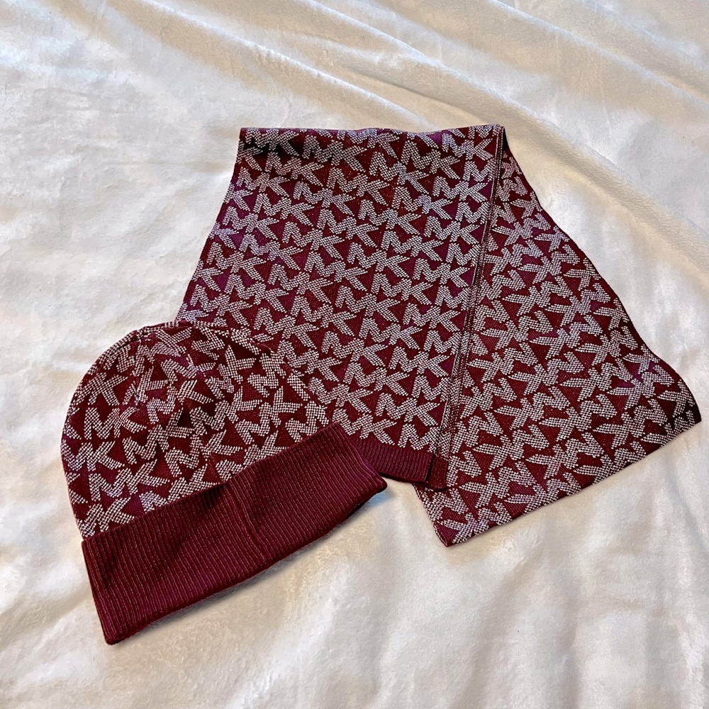 Michael Kors Scarf and Hat Set